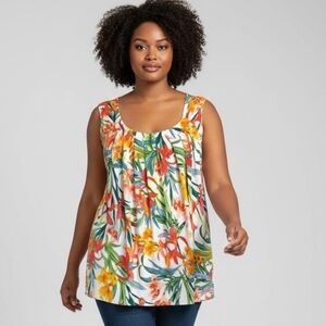 Dressbarn colourful summer tunic, stretch